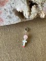 Pet Collar Charm - Rose Quartz Cross Charm, Spiritual Gemstone Accessory ,Unique Gift for Pet Lovers