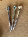 Raw crystal chip pens, gemstone crystal pens with quartz,gift, meditation, energy healing