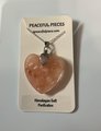 Unique Himalayan Salt Heart Pendant Necklace - Natural Purifying Crystal Charm on Gold or Silver Chain